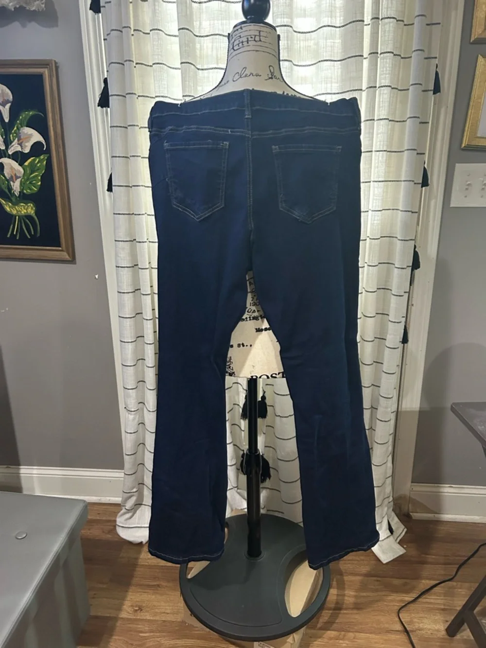 Dark Navy Bootcut Jeans Size 17